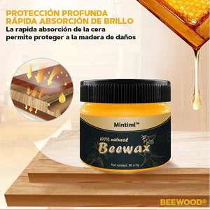 Cera de abeja restauradora de madera